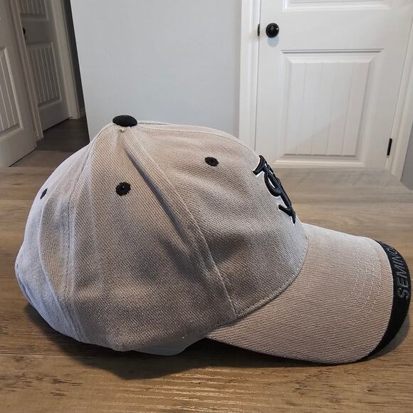 Vintage Florida State Seminoles Strapback Hat Cap Gray FSU NCAA Y2K Preppy - Picture 6 of 9